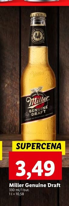Lidl Piwo miller genuine draft oferta
