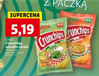 Lidl Chipsy focaccia crunchips oferta