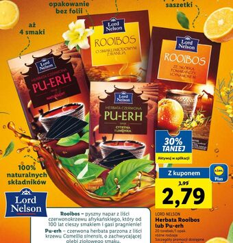 Lidl Herbata naturalna lord nelson pu - erh oferta