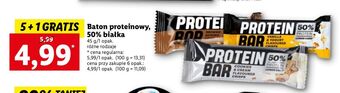 Lidl Baton brownie-czekolada-crisp protein bar oferta