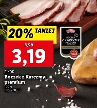 Lidl Boczek pieczony pikok oferta