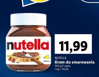 Lidl Krem czekoladowo-orzechowy nutella oferta