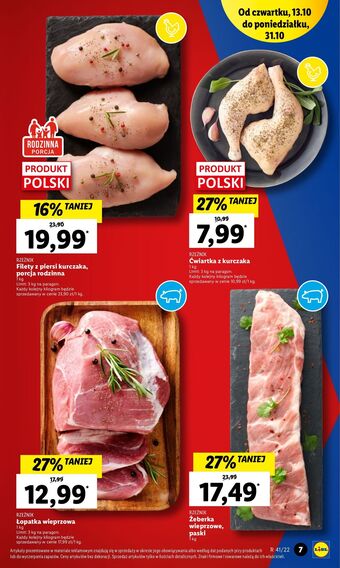 Lidl Łopatka wieprzowa bez kości rzeźnik codzienna dostawa oferta