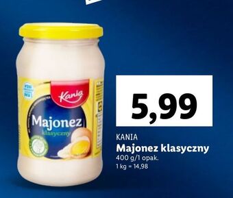 Lidl Majonez klasyczny kania oferta