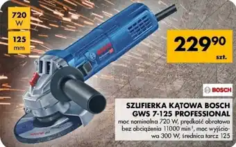 Mrówka bosch gws 7-125 proffesional szlifierka kątowa 720w oferta