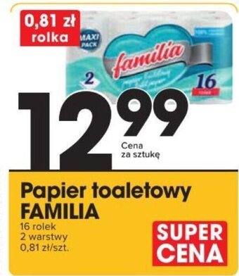 Supeco familia papier toaletowy 16 rolek oferta