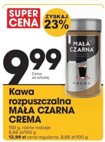 Supeco kawa rozpuszczalna mała czarna crema 150g oferta