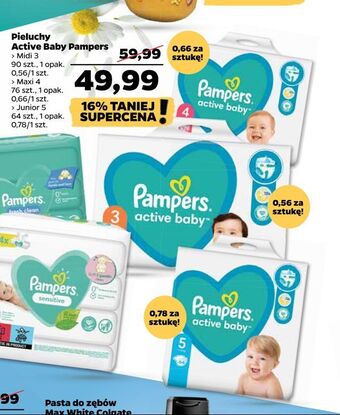 Netto Pieluchy active baby pampers oferta