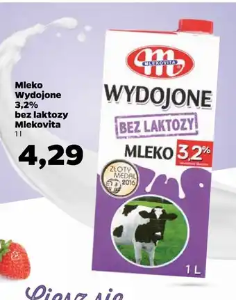 Netto Mleko wydojone 3,2% bez laktozy mlekovita oferta