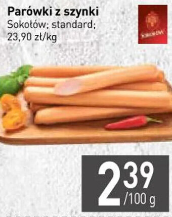 Stokrotka sokołów parówki z szynki 100g oferta