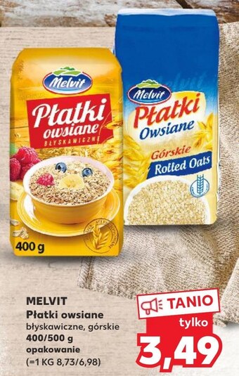 Kaufland Płatki owsiane melvit oferta
