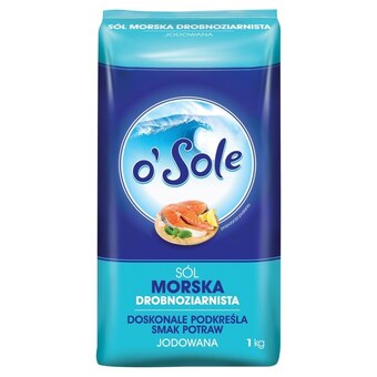 Stokrotka Market O'sole sól morska drobnoziarnista jodowana 1 kg oferta