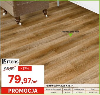 Leroy Merlin Panele podłogowe artens oferta