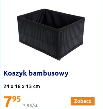 Action Koszyk bambusowy 24x18x13cm oferta