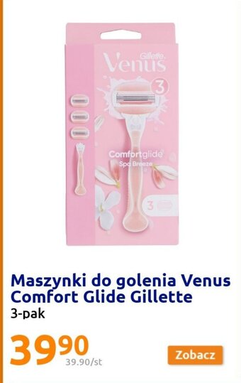 Action Gillette maszynki do golenia venus comfort glide 3szt. oferta