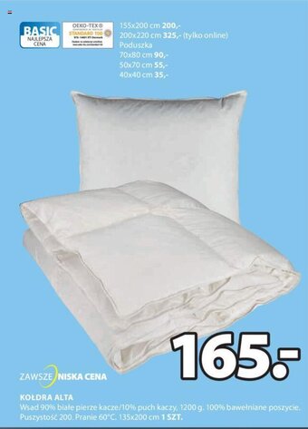 JYSK kołdra alta 135x200cm oferta