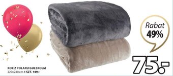 JYSK koc z polaru gulskolm 220x240cm oferta