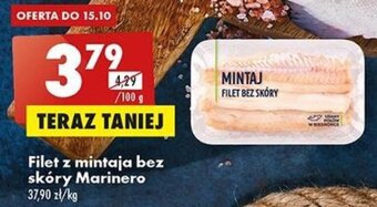 Biedronka marinero filet z mintaja bez skóry 100g oferta