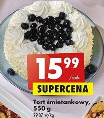 Biedronka tort śmietankowy, 550g oferta