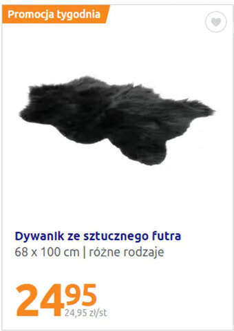 Action Dywanik ze sztucznego futra 68x100cm oferta