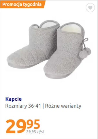 Action Kapcie Rozmiary 36-41 oferta