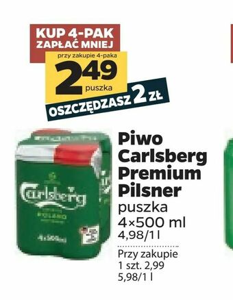 Netto Piwo Carlsberg Premium Pilsner oferta