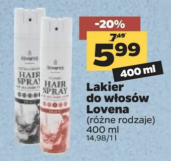 Netto Lakier do włosów Lovena oferta