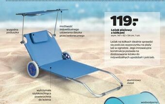 Netto Leżak plażowy z kółkami oferta