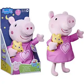 Auchan Hasbro - świnka peppa dobranocna przytulanka peppa f3777 oferta