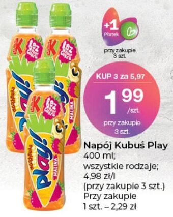 Stokrotka Kubuś Play Napój 400 ml oferta