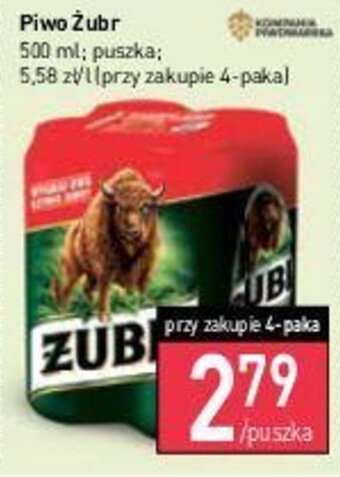 Kompania Piwowarska Piwo Żubr 500 ml puszka