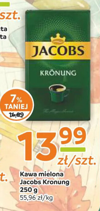 Społem Jacobs Kronung Kawa mielona 250 g oferta