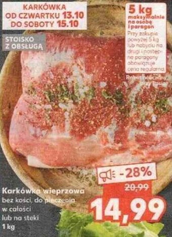 Kaufland Karkówka wieprzowa 1kg oferta