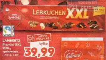 Kaufland Lambertz pierniki xxl 100g oferta