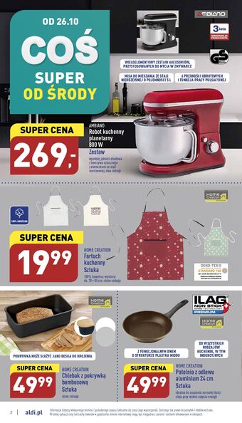 ALDI Robot kuchenny 800w ambiano oferta