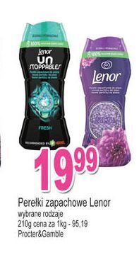 E.Leclerc Perełki zapachowe fresh lenor unstoppables oferta