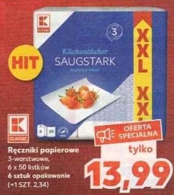Kaufland Ręczniki papierowe 6x50listków oferta