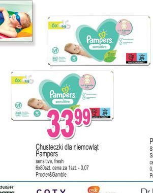E.Leclerc Chusteczki nawilżane pampers sensitive oferta