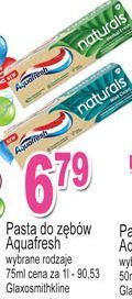 E.Leclerc Pasta do zębów herbal fresh aquafresh naturals oferta