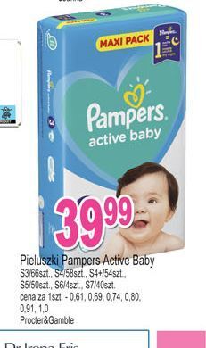 E.Leclerc Pieluszki dla dzieci rozm. 7 pampers active baby oferta