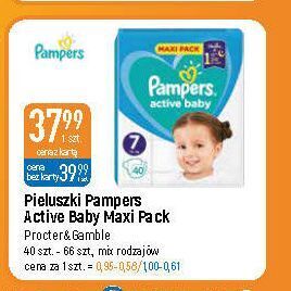E.Leclerc Pieluszki dla dzieci rozm. 7 pampers active baby oferta