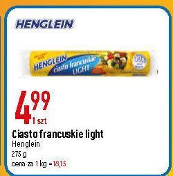 E.Leclerc Ciasto francuskie light henglein oferta