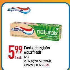E.Leclerc Pasta do zębów herbal fresh aquafresh naturals oferta