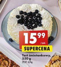 Biedronka Tort śmietankowy oferta