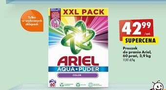 Biedronka Proszek do prania color ariel aqua puder oferta