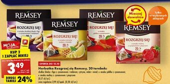 Biedronka Herbata jabłko z cynamonem remsey rozgrzej się! oferta