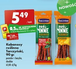 Biedronka Kabanosy cheddar tarczyński roślinne oferta