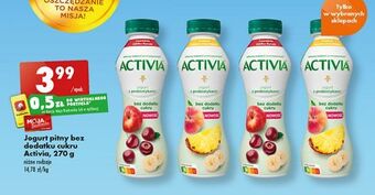 Biedronka Jogurt bez cukru czereśnia-jabłko-banan danone activia oferta