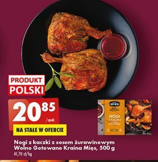 Biedronka Nogi kaczki z sosem żurawinowym kraina mięs oferta