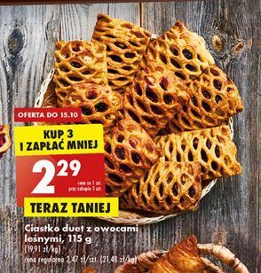 Biedronka Ciastko duet z owocami leśnymi oferta